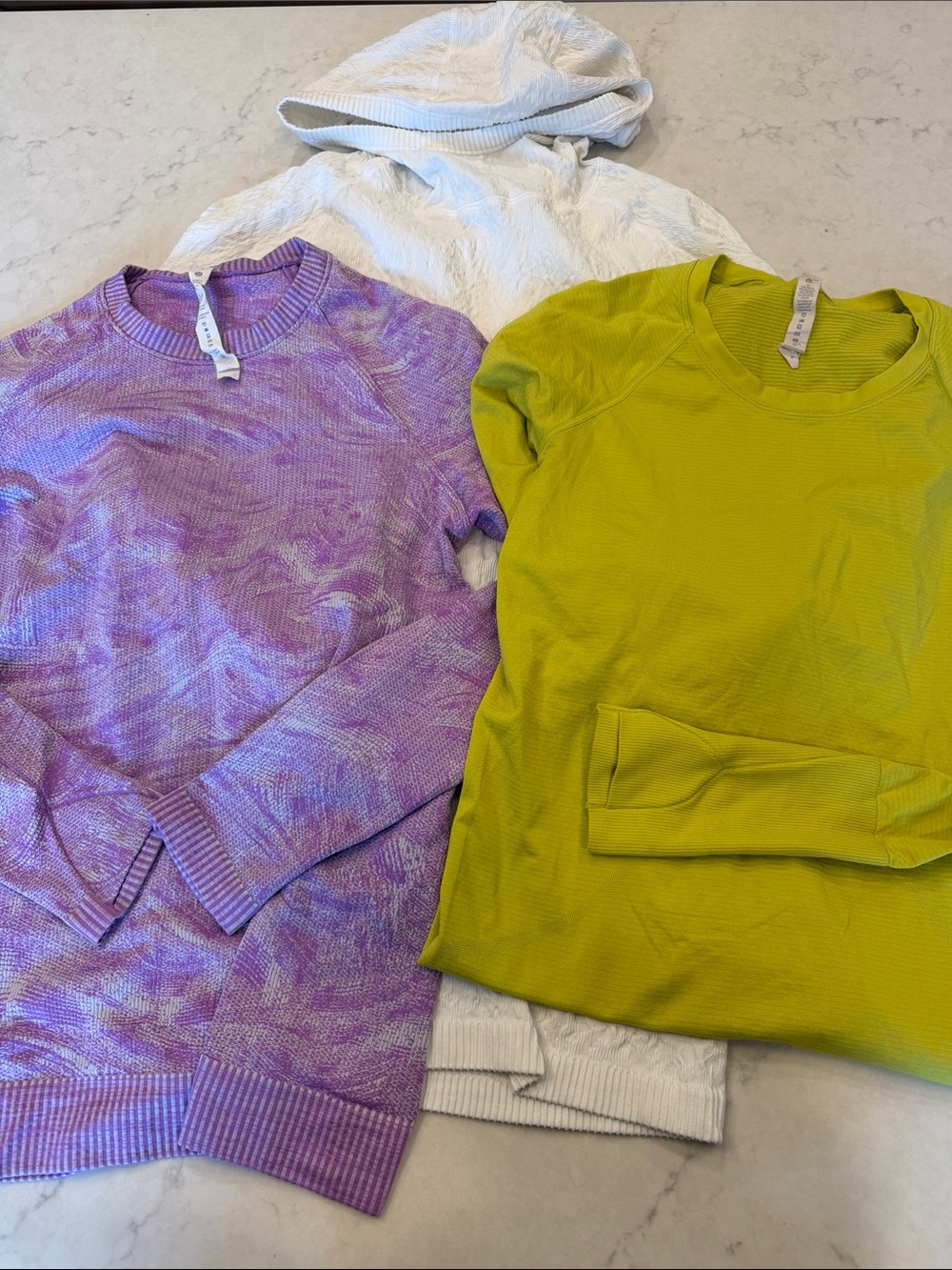 Lululemon bundle. 3 long sleeve tops. Size 6